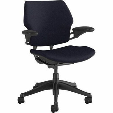 Humanscale Freedom Task - Navy Seat Color - Foam Seat Material - 5-star Base - Graphite - Armrest (Fleet Network)