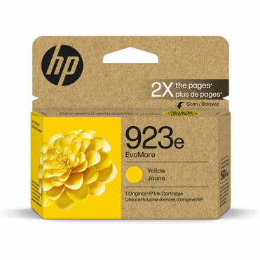 HP EvoMore 923e Original High Yield Inkjet Ink Cartridge - Yellow - 1 Each - 800 Pages (Fleet Network)