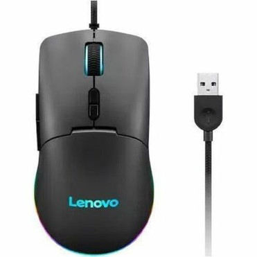 Lenovo M210 RGB Gaming Mouse - Optical - Cable - USB Type A - 8000 dpi - 7 Button(s) - Symmetrical (GY51N60457)