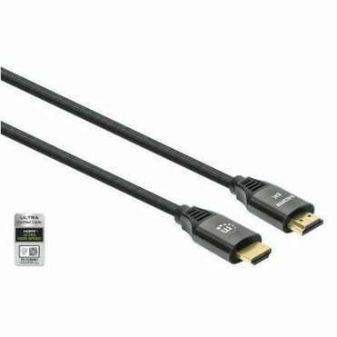 Manhattan 8K@60Hz Certified Ultra High Speed HDMI Cable with Ethernet - 7 ft (2.13 m) HDMI A/V Cable for Audio/Video Device, TV, PC, - (355940)