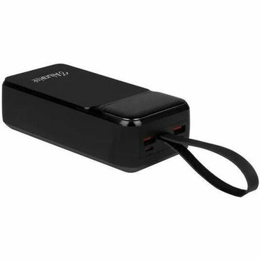 Aluratek 30,000 mAh 65W Fast Charge Power Bank w/USB Type-C - For Smartphone, MacBook Pro, MacBook Air, iPad Pro, iPad Air, Notebook, (Fleet Network)