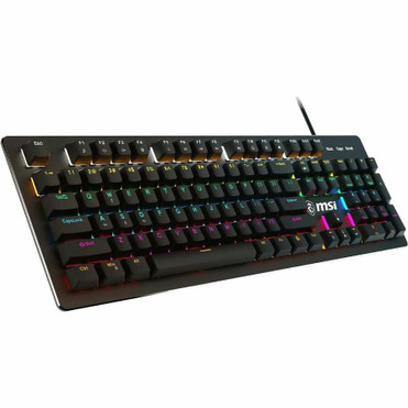 MSI FORGE GK300 Gaming Keyboard - Cable Connectivity - USB 2.0 Interface - RGB LED - Windows 10 - English (US) - PC - Mechanical - (Fleet Network)