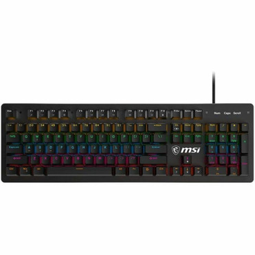MSI FORGE GK300 Gaming Keyboard - Cable Connectivity - USB 2.0 Interface - RGB LED - Windows 10 - English (US) - PC - Mechanical - (FORGEGK300)