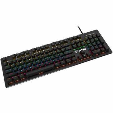 MSI FORGE GK300 Gaming Keyboard - Cable Connectivity - USB 2.0 Interface - RGB LED - Windows 10 - English (US) - PC - Mechanical - (FORGEGK300)