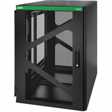 APC by Schneider Electric NetShelter 18U Wallmount Rack Enclosure Cabinet Side Mount UPS Depth - For UPS, IT Equipment - 18U Rack x x (Fleet Network)