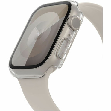 Belkin TemperedCurve 2-in-1 Treated Screen Protector + Bumper for Apple Watch Series 8 Clear - For OLED Apple Watch - Impact Scratch - (OVG004ZZCL-REV)