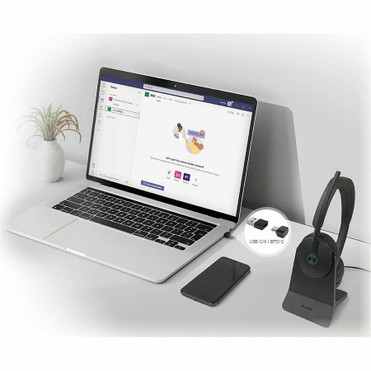 Yealink BH74 Headset - Stereo - Wireless - Bluetooth - 164 ft (50 m) - 20 Hz to 20 kHz - Over-the-head, On-ear - Binaural - - Noise (1208684)