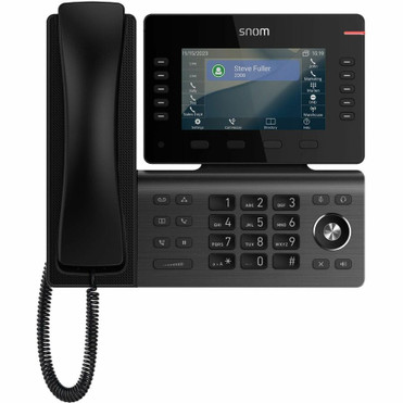 Snom D815 IP Phone - Corded - Corded/Cordless - Wi-Fi - 3 Multiple Conferencing - Desktop, Stand Mountable - Gunmetal Black - 10 x - - (Fleet Network)