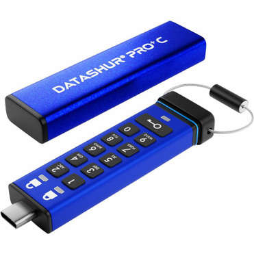 iStorage datAshur PRO+C 128 GB USB 3.2 (Gen 1) Type C Flash Drive - 128 GB - USB 3.2 (Gen 1) Type C - 310 MB/s Read Speed - 246 MB/s - (Fleet Network)
