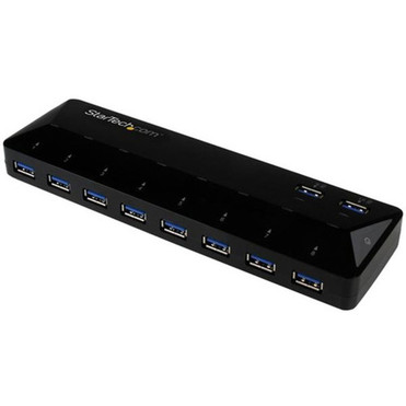 StarTechcom_10_Port_USB_30_Hub_with_Charge__Sync_Ports_-_2_x_15A_Ports_-_Multi_Port_USB_Hub_and_Fast_Charging_Station_-_Add_ten_to_ST103008U2C
