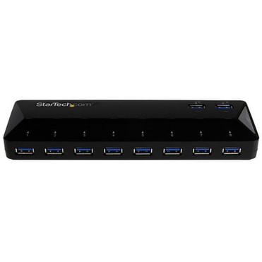 StarTechcom_10_Port_USB_30_Hub_with_Charge__Sync_Ports_-_2_x_15A_Ports_-_Multi_Port_USB_Hub_and_Fast_Charging_Station_-_Add_ten_to_ST103008U2C