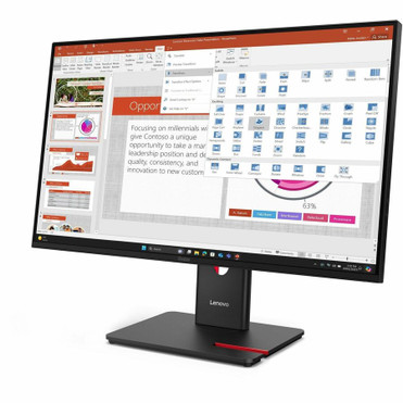Lenovo ThinkVision T27-40 27" Class Full HD LED Monitor - 16:9 - Eclipse Black - 27" Viewable - In-plane Switching (IPS) Technology - (64A5ZAR6US)