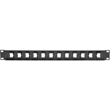 Tripp_Lite_N062-012-KJ_Blank_Patch_Panel_-_12_Ports_-_1U_High_-_Black_-_19_Wide_-_Rack-mountable_N062-012-KJ