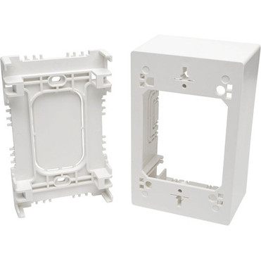 Tripp_Lite_Single-Gang_Surface-Mount_Junction_Box_White_-_1-gang_-_White_-_Acrylonitrile_Butadiene_Styrene_ABS_Thermoplastic_-_TAA_N080-SMB1-WH