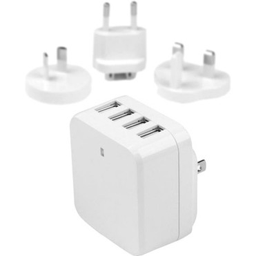 StarTechcom_Travel_USB_Wall_Charger_-_4_Port_-_White_-_Universal_Travel_Adapter_-_International_Power_Adapter_-_USB_Charger_-_120_V_V_USB4PACWH StarTechcom_Travel_USB_Wall_Charger_-_4_Port_-_White_-_Universal_Travel_Adapter_-_International_Power_Adapter_-_USB_Charger_-_120_V_V_USB4PACWH
