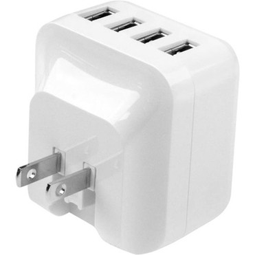 StarTechcom_Travel_USB_Wall_Charger_-_4_Port_-_White_-_Universal_Travel_Adapter_-_International_Power_Adapter_-_USB_Charger_-_120_V_V_USB4PACWH StarTechcom_Travel_USB_Wall_Charger_-_4_Port_-_White_-_Universal_Travel_Adapter_-_International_Power_Adapter_-_USB_Charger_-_120_V_V_USB4PACWH