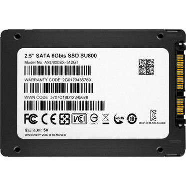 Adata_Ultimate_SU800_SU800SS_512_GB_Solid_State_Drive_-_25_Internal_-_SATA_SATA600_-_Black_-_560_MBs_Maximum_Read_Transfer_Rate_ASU800SS-512GT-C