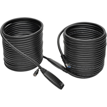 Tripp Lite USB 3.0 SuperSpeed Active Extension Repeater Cable (USB-A M/F), 15 m (49 ft.) - 49.2 ft USB Data Transfer Cable for Desktop (U330-15M)