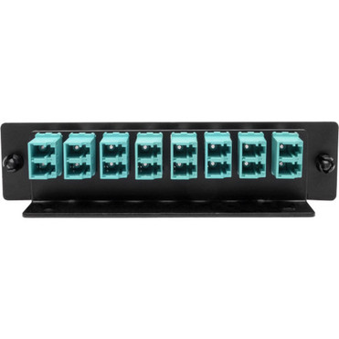 Tripp_Lite_High-Density_Fiber_Adapter_Panel_MMFSMF_8_LC_Duplex_Connectors_Black_-_8_Ports_-_8_x_Duplex_-_Black_-_Wall_Mountable_N492-08D-LC