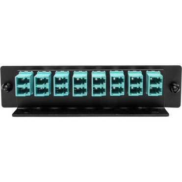 Tripp_Lite_High-Density_Fiber_Adapter_Panel_MMFSMF_8_LC_Duplex_Connectors_Black_-_8_Ports_-_8_x_Duplex_-_Black_-_Wall_Mountable_N492-08D-LC