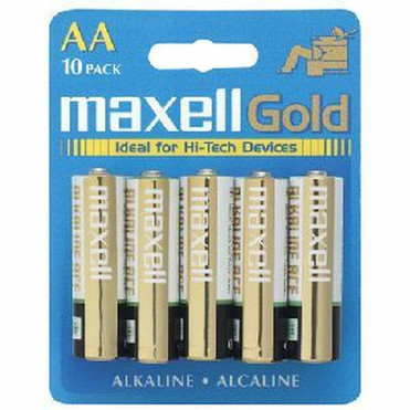 Maxell LR6 10BP AA-Size Battery Pack - Alkaline - 15V DC 723410 Maxell LR6 10BP AA-Size Battery Pack - Alkaline - 15V DC 723410