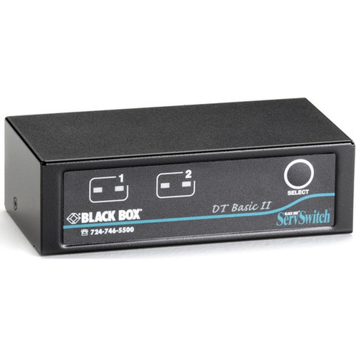 Black Box ServSwitch DT Basic II KVM Switch - 2 Computers - 1920 x 1440 - 6 x PS2 Port KV7022A