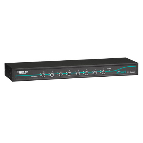 Black Box ServSwitch EC KVM Switch - 8 Computer(s) - 1920 x 1440 - 2 x PS/2 Port - Rack-mountable - 1U (Fleet Network)