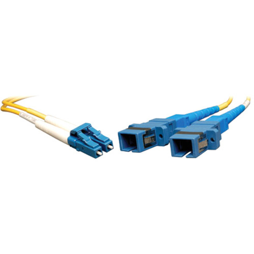 Tripp Lite N458-001-9 Fibre Optic Duplex Cable - 1 ft Fiber Optic Network Cable for Network Device - First End: 2 x LC Male Network - (Fleet Network)