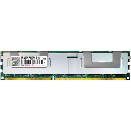 Transcend 8GB DDR3 SDRAM Memory Module - 8 GB - DDR3 SDRAM - 1066 MHz DDR3-1066/PC3-8500 - ECC - Registered - 240-pin - DIMM (Fleet Network)