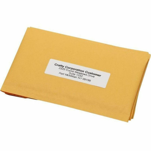 Seiko Address Label - 3 12 Width x 1 18 Length - Rectangle - White - 130  Roll - 100  Box SLP-1RL