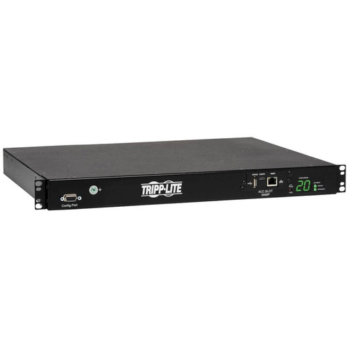 Tripp Lite PDUMH20HVATNET PDU Switched ATS 200V - 240V 16A 10 Outlet - Switched - 8 x IEC 60320 C13, 2 x IEC 60320 C19 - 230 V AC - 1U (Fleet Network)