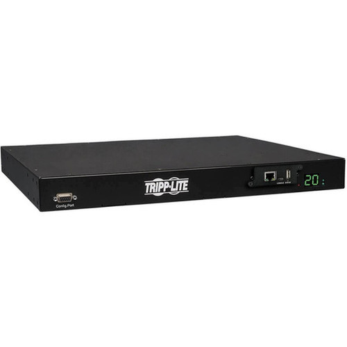Tripp Lite PDUMH20HVATNET PDU Switched ATS 200V - 240V 16A 10 Outlet - Switched - 8 x IEC 60320 C13 2 x IEC 60320 C19 - 230 V AC - 1U PDUMH20HVATNET