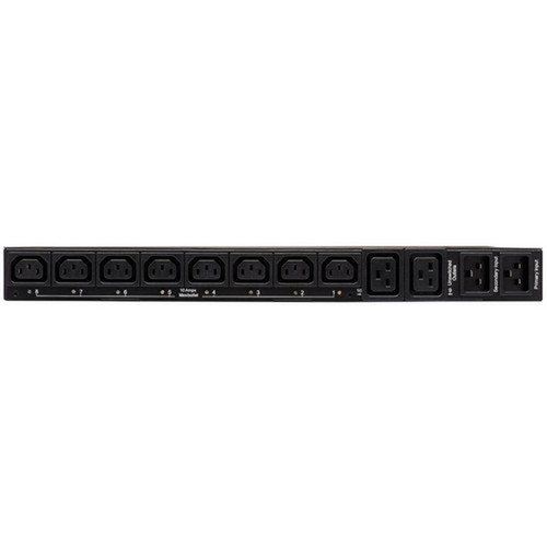 Tripp Lite PDUMH20HVATNET PDU Switched ATS 200V - 240V 16A 10 Outlet - Switched - 8 x IEC 60320 C13 2 x IEC 60320 C19 - 230 V AC - 1U PDUMH20HVATNET