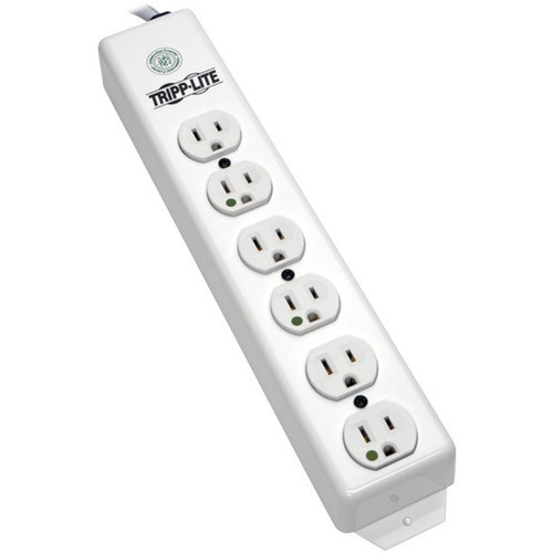 Tripp Lite Power Strip 120V AC - NEMA 5-15P - 6 NEMA 5-15R Hospital Grade - 183m PS-606-HG
