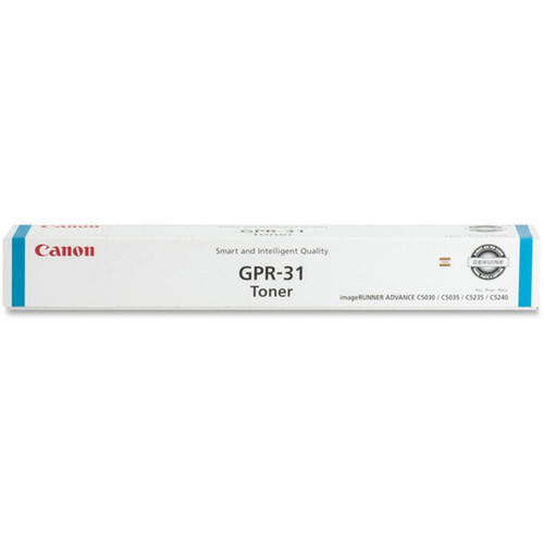 Canon GPR-31 Original Toner Cartridge - Laser - 27000 Pages - Cyan - 1 Each 2794B003AA