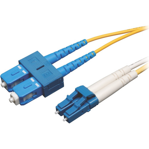Tripp Lite Duplex Singlemode 8.3/125 Fiber Patch Cable (LC/SC), 7 m (23 ft.) - 23 ft Fiber Optic Network Cable for Network Device, - 2 (Fleet Network)