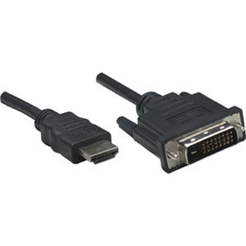 Manhattan HDMI Cable - 59 ft DVIHDMI AV Cable for Monitor TV LCD TV Satellite Receiver DVD Player Projector AudioVideo - 1 x 372503