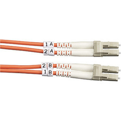 Black Box 50-Micron Multimode Fiber Optic Value Patch Cable Duplex Zipcord Continued - 66 ft Fiber Optic Network Cable for Device FO50-002M-LCLC