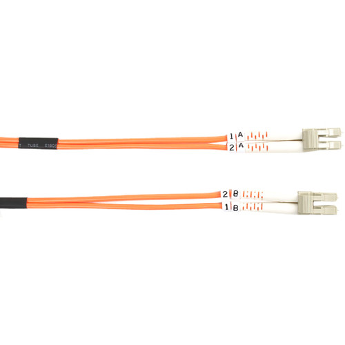 Black Box 62.5-Micron Multimode Value Line Patch Cable, LC-LC, 2-m (6.5-ft.) - 6.6 ft Fiber Optic Network Cable for Network Device - 2 (Fleet Network)