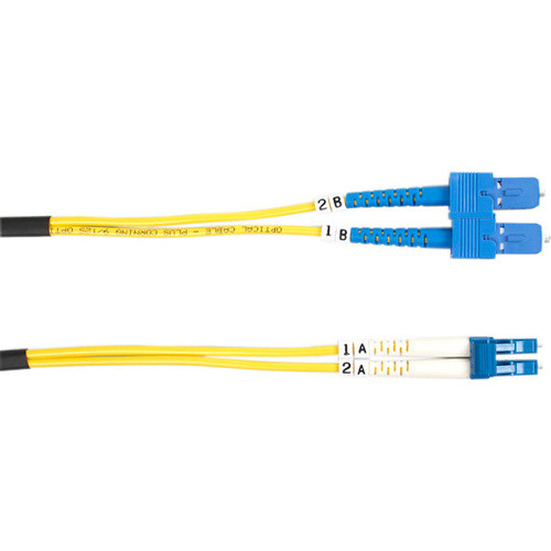 Black Box Single-Mode Value Line Patch Cable, SC-LC, 1-m (3.2-ft.) - 3.3 ft Fiber Optic Network Cable for Network Device - First End: (Fleet Network)