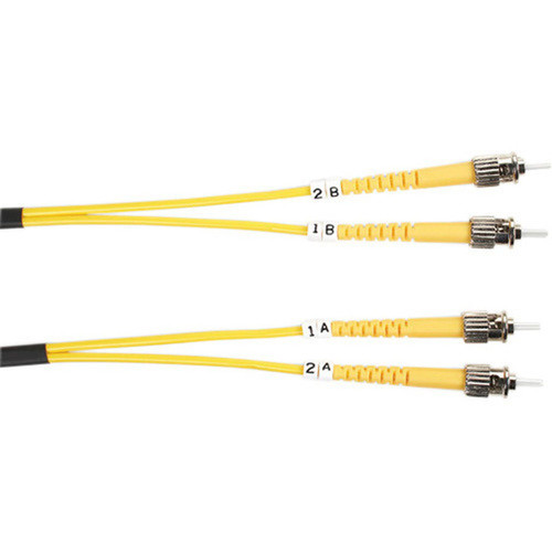 Black Box Single-Mode Value Line Patch Cable ST-ST 2-m 65-ft - 66 ft Fiber Optic Network Cable for Network Device - First End FOSM-002M-STST