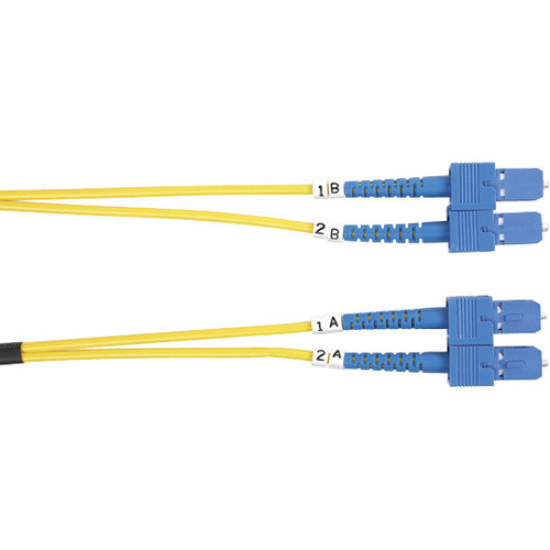 Black Box Single-Mode Value Line Patch Cable, SC-SC, 5-m (16.4-ft.) - 16.4 ft Fiber Optic Network Cable for Network Device - First 2 x (Fleet Network)