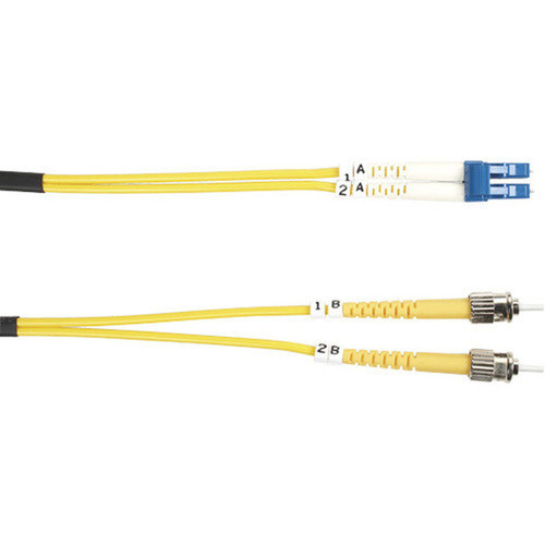 Black Box Single-Mode Value Line Patch Cable ST-LC 5-m 164-ft - 164 ft Fiber Optic Network Cable for Network Device - First 2 x FOSM-005M-STLC