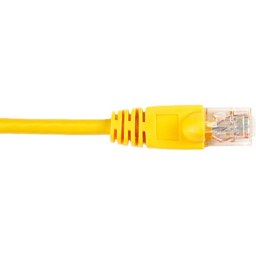 Black Box CAT6 Value Line Patch Cable Stranded Yellow 7-ft 21-m - 7 ft Category 6 Network Cable for Network Device - First End CAT6PC-007-YL