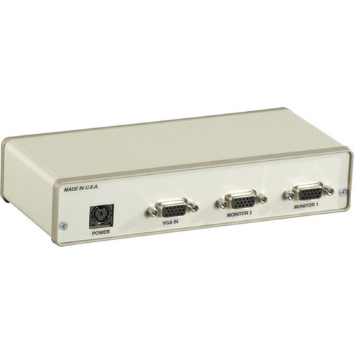 Black Box VGA 2-Channel Video Splitter 115-VAC - VGA XGA - 1 x 22 x VGA Out AC056A-R4