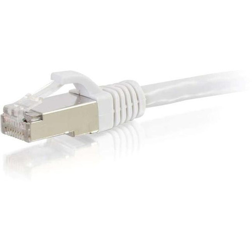 C2G 7ft Cat6 Snagless Shielded STP Network Patch Cable - White - Category 6 for Network Device - Patch Cable - 7 ft - 1 x RJ-45 Male 00920
