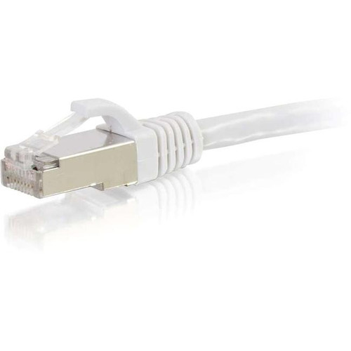 C2G 7ft Cat6 Snagless Shielded (STP) Network Patch Cable - White - Category 6 for Network Device - Patch Cable - 7 ft - 1 x RJ-45 Male (Fleet Network)