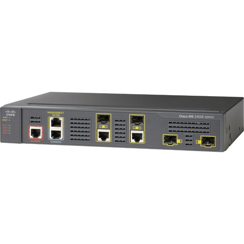 Cisco ME 3400EG-2CS Ethernet Access Switch - Refurbished - 2 x Gigabit Ethernet Network, 4 x Gigabit Ethernet Expansion Slot - - Pair, (Fleet Network)