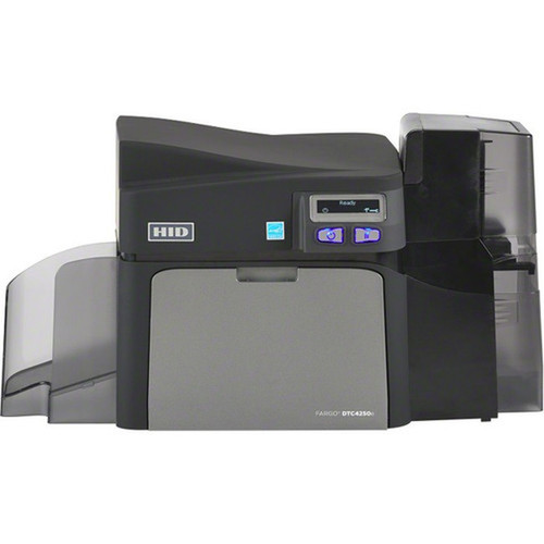Fargo DTC4250e Single Sided Dye SublimationThermal Transfer Printer - Color - Desktop - Card Print - Auto Feed - 100 Card Input 100 - 052210