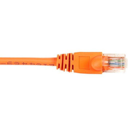 Black Box CAT6 Value Line Patch Cable, Stranded, Orange, 6-ft. (1.8-m) - 6 ft Category 6 Network Cable for Network Device - First End: (Fleet Network)